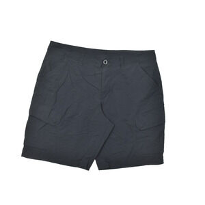 Under Armour Men's Black Cargo Shorts Loose Fit Size 40 HeatGear Nylon Solid